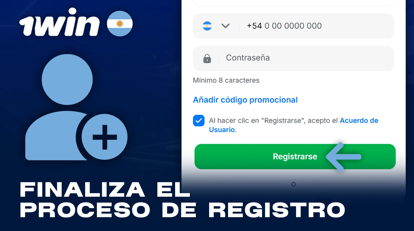 Confirma el proceso de registro en 1Win Argentina